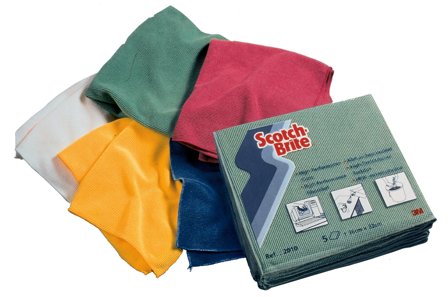 3M Scotch-Brite High Performance 2010 Microfiberduk 320 x 360mm, grön, Städredskap