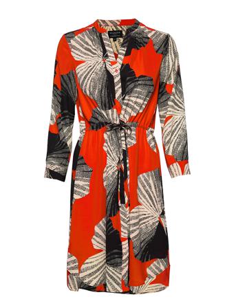 Slfdamina 7/8 Aop Dress B Knælang Kjole Multi/mønstret Selected Femme