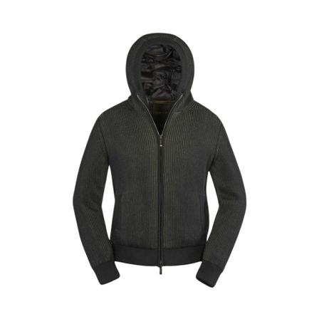 Moorer, Misone-Cw 1 Bomber Jacket Zwart, Heren, Maat:XL