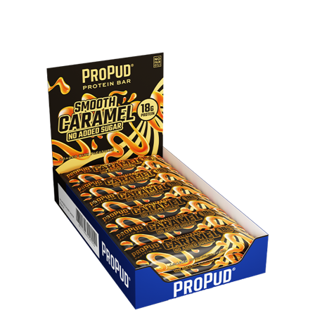 12 x ProPud Protein Bar, 55 g, Smooth Caramel