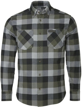 Chevalier Willow Flannel Shirt Men Green Checked