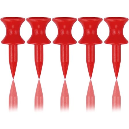 100 kpl Pieni Linna Golf-Teet - Punaiset Muoviset Teet, 32MM (1 1/4 tuumaa)