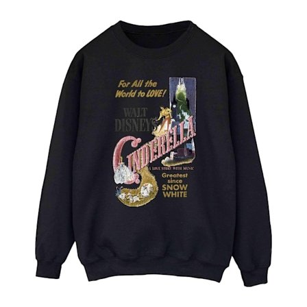 Cinderella Dam/Dam Poster Sweatshirt XXL Svart