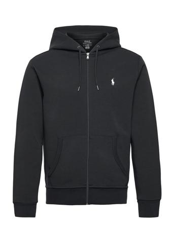 Double-Knit Full-Zip Hoodie Tops Sweat-shirts & Hoodies Hoodies Black Polo Ralph Lauren