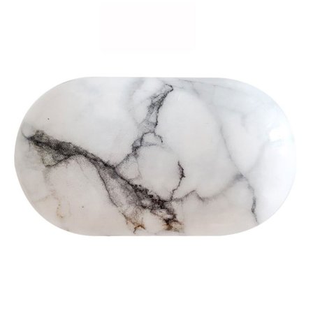 Samsung Galaxy Buds Plus marmormönstrat fodral - Vit