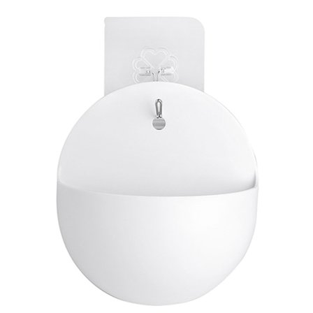 Simpel Vægmonteret Blomsterpotte til Planter, Lazy Plastik Vægopbevaring Organizer Potter Planteholder Hjemmehavearbejde Plantepotte