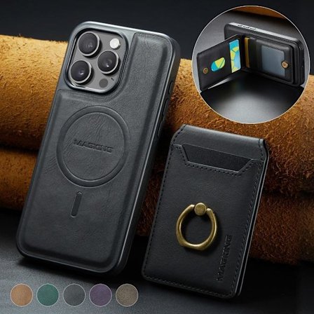 (For iPhone 16 Pro Max) MagSafe Telefondeksel med roterende ring