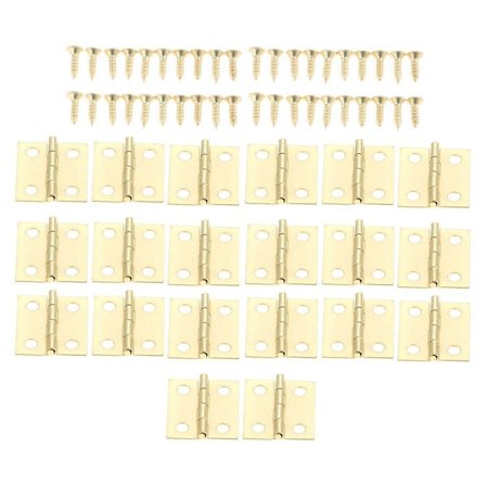 50stk Mini Vinkel Hængsler Etui Hængsel GULD