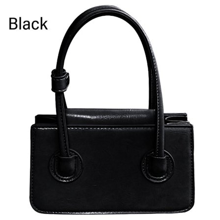 Lille firkantet taske Crossbody taske SORT