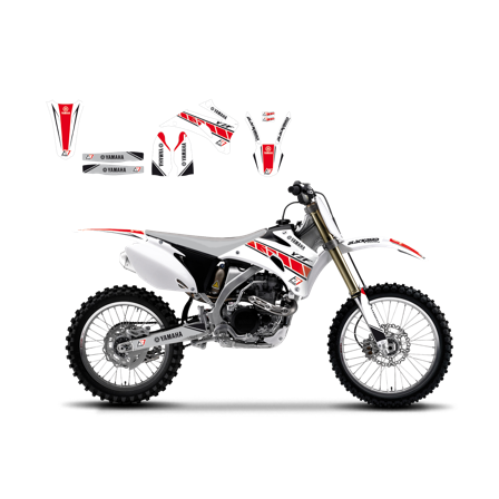 Kit Autocollants Blackbird Super White - Yamaha YZ 250F 2006-2008