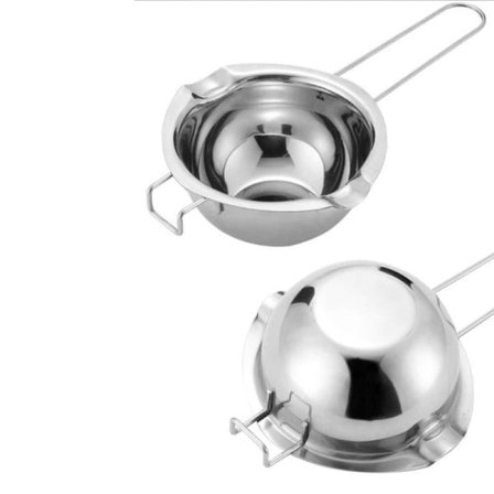 Smeltegryde i rustfrit stål, fødevaregodkendt, til chokolade, isterninger, smør, slik, smeltning, bagning