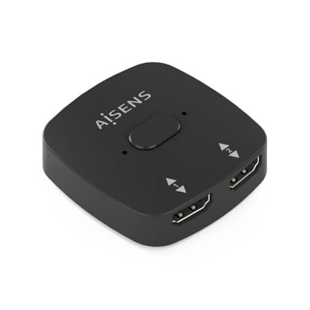 HDMI-switch - AISENS - 4K@60Hz - 2 Indgange / 1 Udgange - Plug and Play - Sort