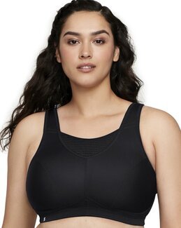 Sport-bh Svart - C100 - Glamorise