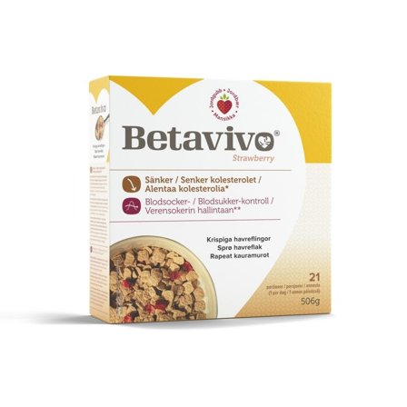 Belladot Betavivo sprø havreflak strawb
