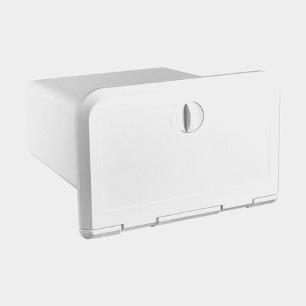 Compartimento de arrumação / compartimento de estiva / caixa embutida para barco Nuova Rade Top Storage Hatches for VHF/RadioCD, 180 x 285 x 255 mm, 