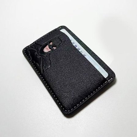 Kreativ flaggermus ID-kortholder Personlig PU-skinnkortlomme