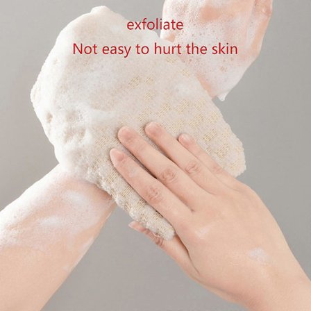 Japansk Vaskeklut Badekost Ryggskrubber Polyester Håndkle Børste For Rygg Håndklær Eksfolierende Skrubb Dusj Kropp Baderomstilbehør