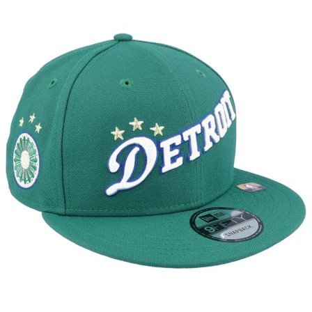 New Era - NBA Grön snapback Keps - Detroit Pistons M 9FIFTY NBA City Edition 22 Green Snapback @ Hatstore