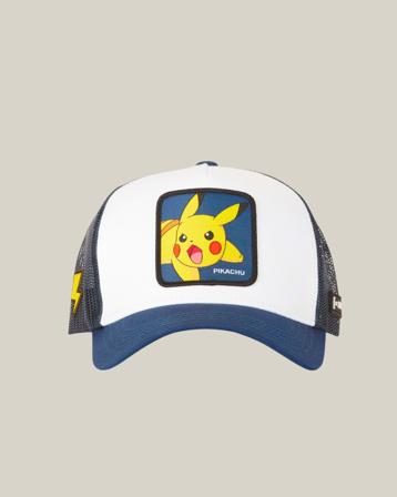 Capslab Pokemon Pikachu White/Blue/Black Capslab Weiß Caps Unisex - Kidsbrandstore
