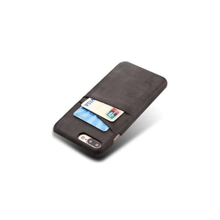 Iphone 7 Plus / 8 Plus Stötdämpande Korthållare Retro V2 Svart