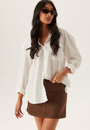 Pieces-Pcrakel Brushed Hw Mini Skirt-S