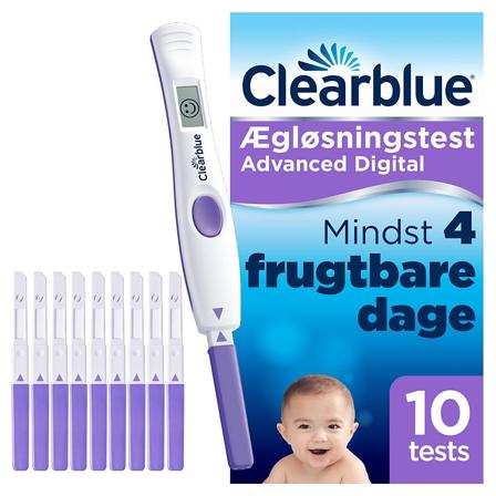 Clearblue Ægløsningstest Advanced 10 stk, Medicin & Pleje, Fertilitet, Ægløsningstest