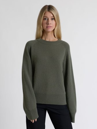 Kashmirgenser | "Signy" - Eucalyptus (mørk grønn) | Kashmina XS