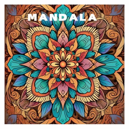 Mandalas – Afslappende malebog for voksne med geometriske mønstre, 24 sider, 20x20 cm