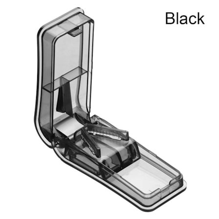 Mini Pill Splitter Multipel Pill Cutter SVART