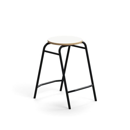 Stool ALTUS, H 590 mm, anthracite/white