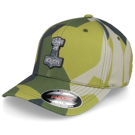 Vikings - Camo flexfit Cap - Tors Hammare Mjolnir M90 Camo Flexfit @ Hatstore