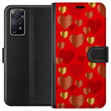 Yhteensopiva Lompakkokotelo Xiaomi Xiaomi Redmi Note 11 Pro 5G GoldenHearts