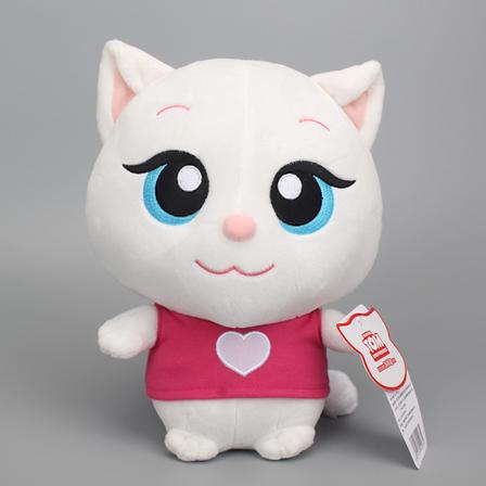 Original Talking Tom Cat och vänner Angela Ben Hank Ginger Tom PLUSH Leksak Stoppade leksaker för flickor pojkar barn födelsedagspresent---18CM Angela