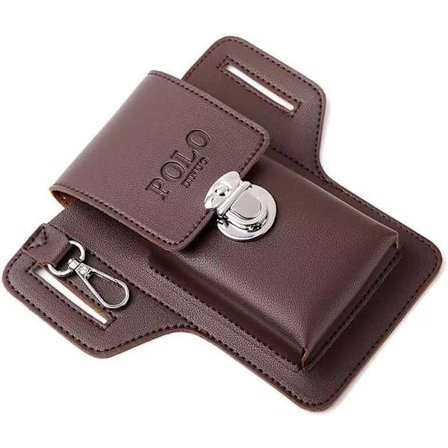 Herre Multifunktionel Læder Mobiltelefon Bæltetaske, Herre Retro Multifunktionel Mobiltelefon Bæltetaske, Multifunktionel Læder Mobiltelefon Taske til