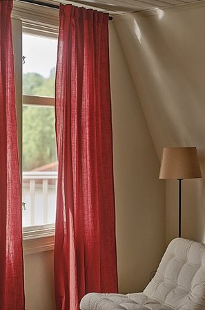 Jotex - Multifunctioneel Gordijn 2-pack Rood Rood - LUNI - Koop Multifunctionele gordijnen bij Jotex