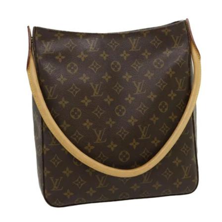 Louis Vuitton Vintage Pre-owned Canvas Looping Taske Brun, Dame Vintage Tasker, Størrelse: ONE Size
