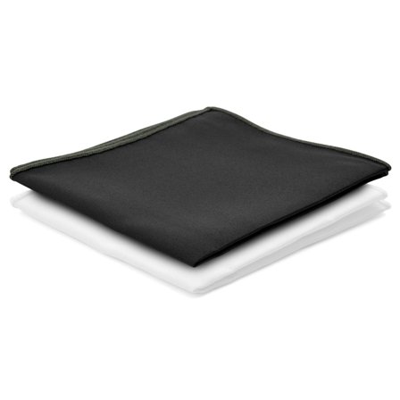 Paquet de 2 | Pochettes de costume blanches et noires pour hommes - Sets de pochettes de costume