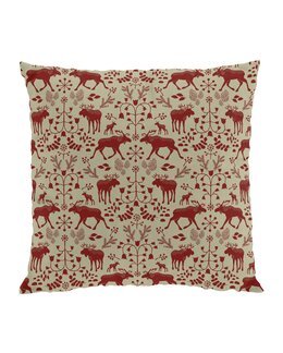 Kuddfodral Skogens konung culla Svart - Arvidssons Textil