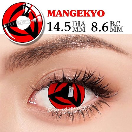 Tib 1 Par Deling Sharingan Kontaktlinser Til Øjne Cosplay Linser Anime Linse Uchiha Sasuke Kakashi Linser Anime Tilbehør (FMY)