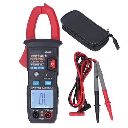 Digital klem multimeter automatisk intelligent stemmemelding ABS rød multi tester kompatibel med krets