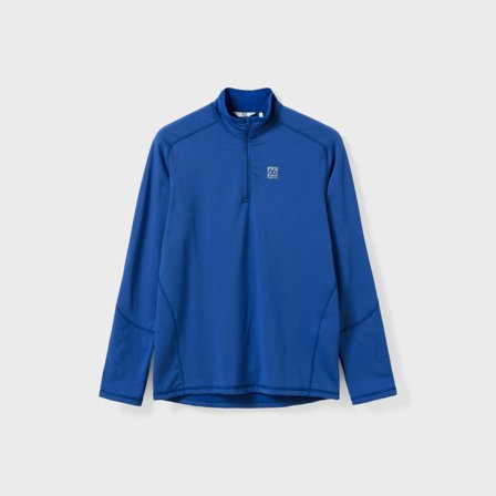 66 North men's Men's Grettir Zip Neck Tops - Blue Trawler - S
