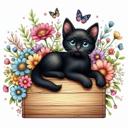 Söt Katt Affisch A4