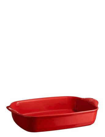 Emile Henry Large Rectangular Oven Dish - Red - 4 L