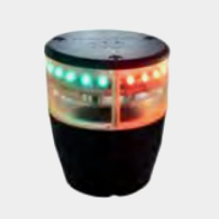 Seldén 3-COL/ANCH.LGHT 2NM LED, MANT. trefärgad lanterna och ankarlanterna i svart plast för båtar upp till 20m