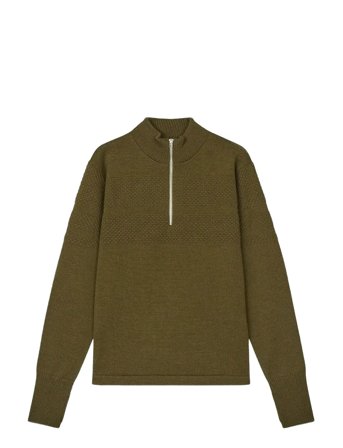 Mads Nørgaard | Wool Klemens Half Zip Knit | L