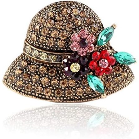 Rhinestone Brosch Pins för kvinnor Hatt Smycken Brosch Pins Hållbara och användbara