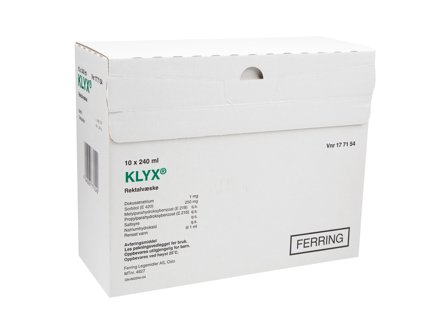 Klyx Rektalvæske (klystèr), 10 x 240 ml