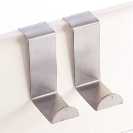 2 kpl Ovikoukku Ruostumatonta terästä Saumaton Naulaamaton Kylpyhuone Keittiö Z-muoto (Sopii paksuudelle: Alle 1,8 cm/4 cm)