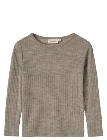 Wheat | Wool Silk T-Shirt L/S Alfie | 110