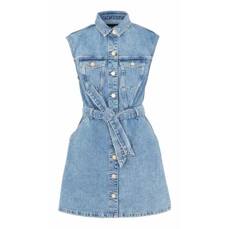 Pieces, Day Dress Blauw, Dames, Maat:S